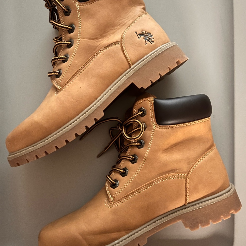 U.S. Polo Assn. Tan and Brown Durable Outdoor Boots